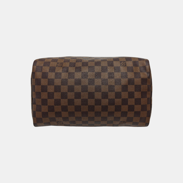 SPEEDY 30 Damier Ebene Coated Canvas Brown