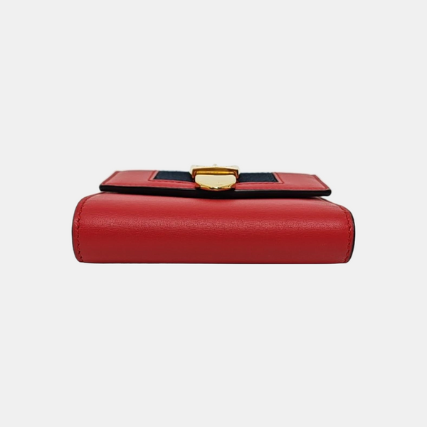 Authenticated pre-owned Sylvie Calfskin Red Wallet - Wallet at Looply