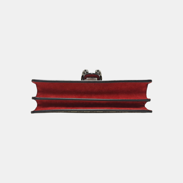 Dionysus Small Monogram Coated Canvas Black