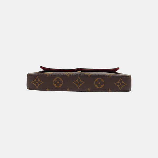 Authenticated pre-owned FÉLICIE Monogram Coated Canvas Brown - Shoulder Bag at Looply