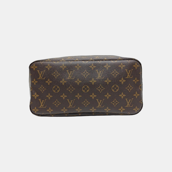 NEVERFULL MM Monogram Coated Canvas Brown