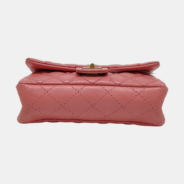 2.55 224 Quilted Calfskin Red