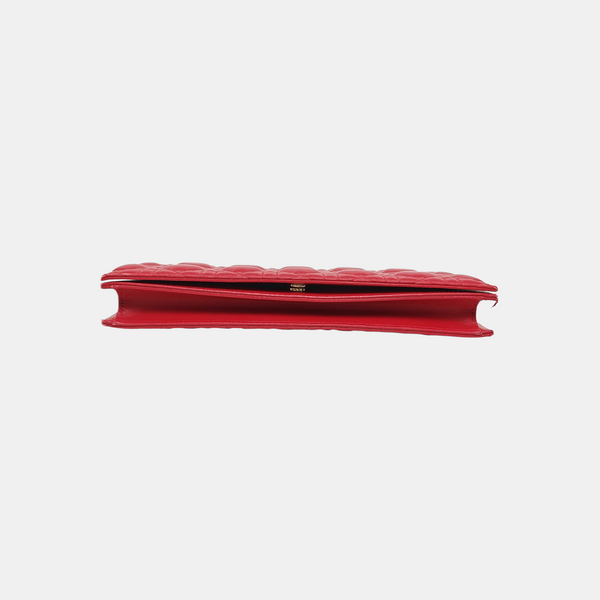 Lady Dior Cannage Calfskin Red
