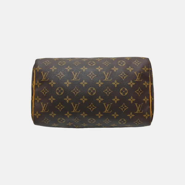 SPEEDY 30 Monogram Coated Canvas Brown