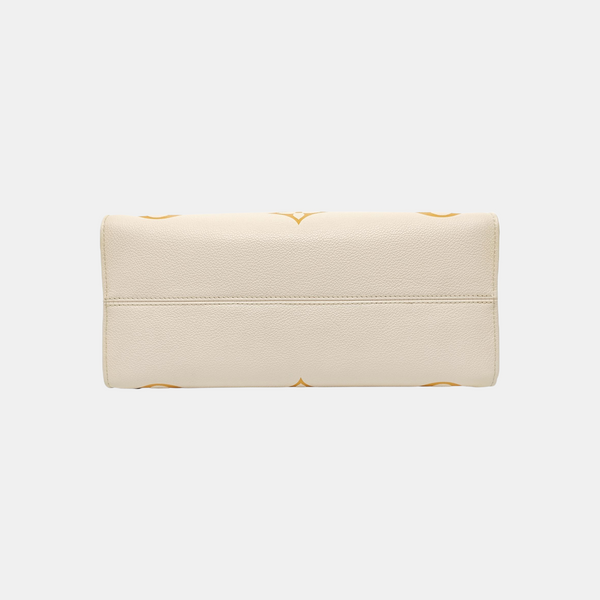 ONTHEGO MM Monogram Calfskin Beige