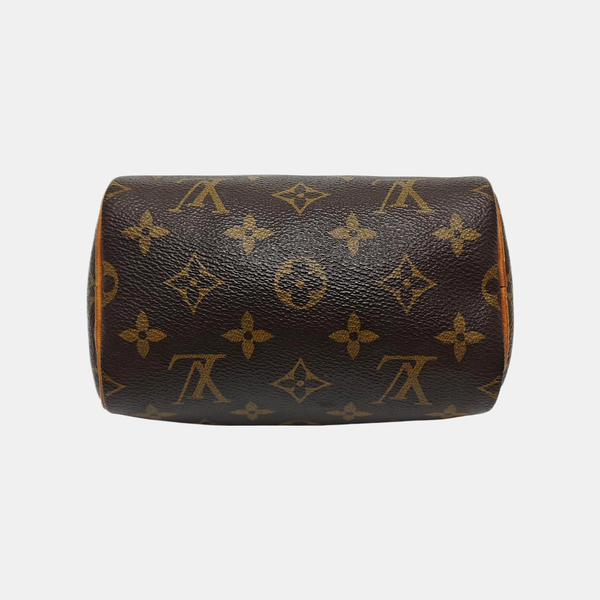 SPEEDY Nano Monogram Coated Canvas Brown