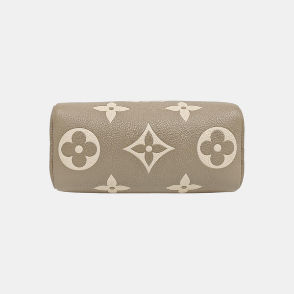 SPEEDY Nano Monogram Calfskin Gray