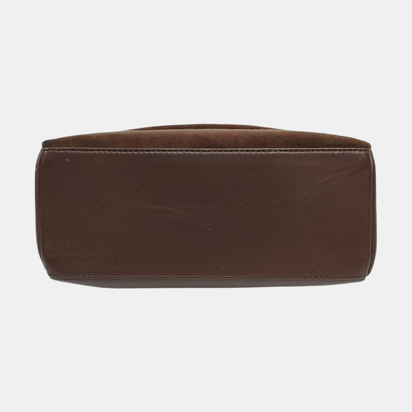 Suede Tote Bag Brown