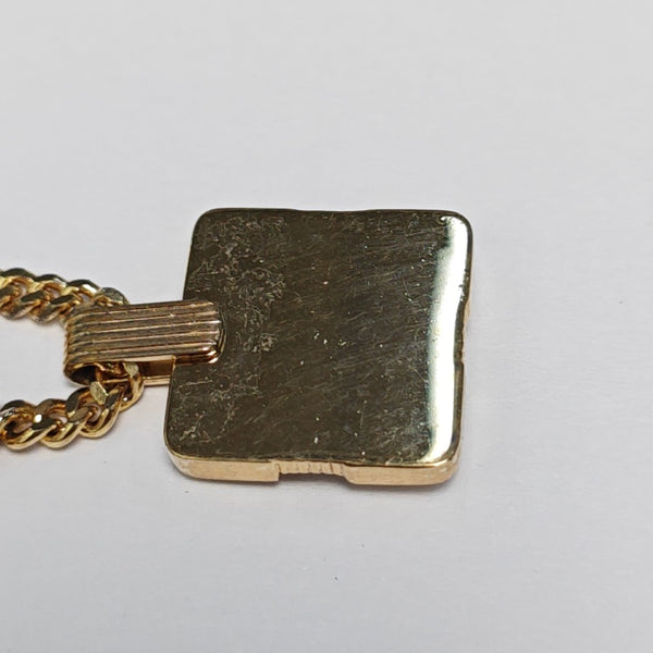 Dior Oblique Metal Gold Necklace