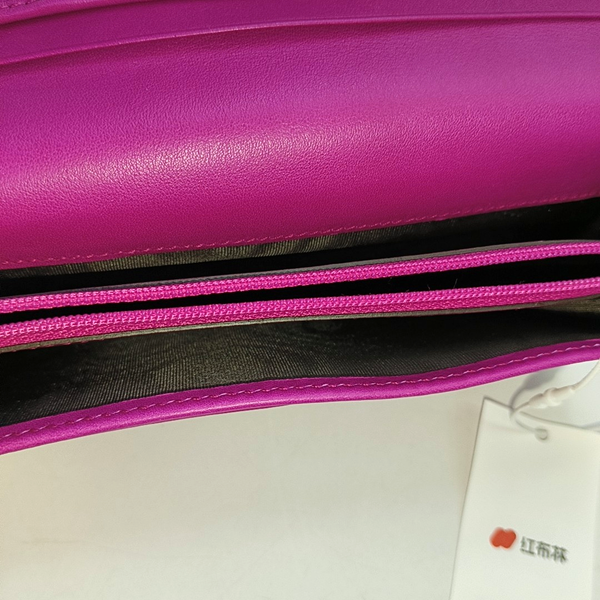 Calfskin Purple Wallet