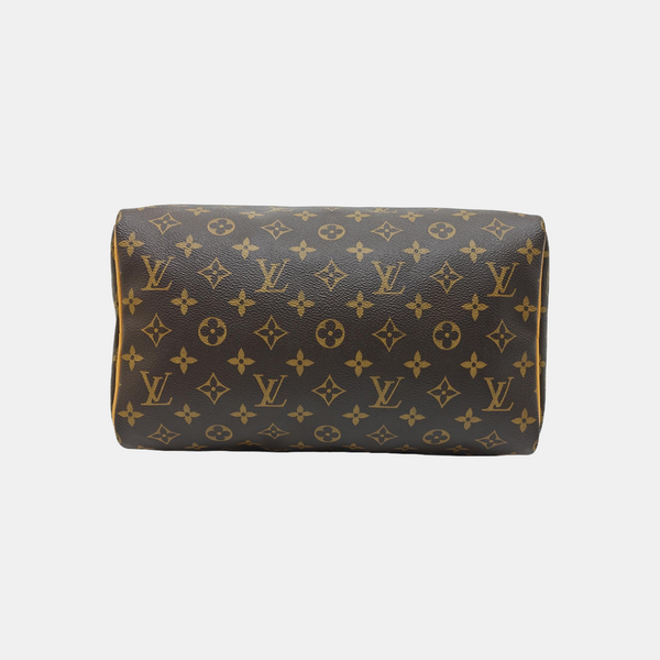 SPEEDY 30 Monogram Coated Canvas Brown