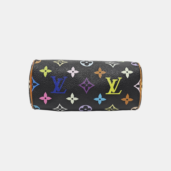 LV × TM SPEEDY Nano Monogram Coated Canvas Black