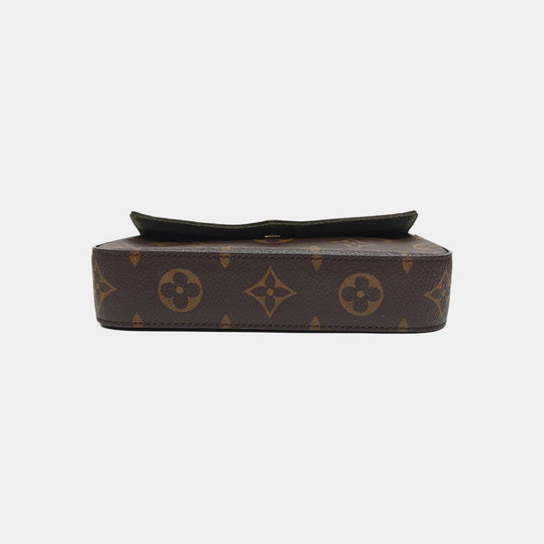 FÉLICIE Monogram Coated Canvas Brown