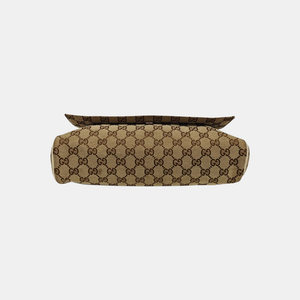 Monogram Canvas Crossbody Bag Beige