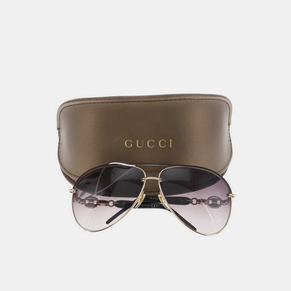 Gray Synthetic Sunglasses