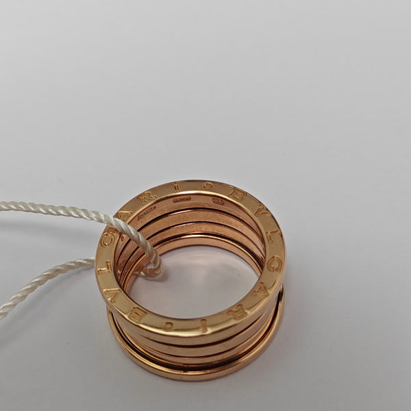 B.ZERO1 18k Rose Gold Ring EU 54