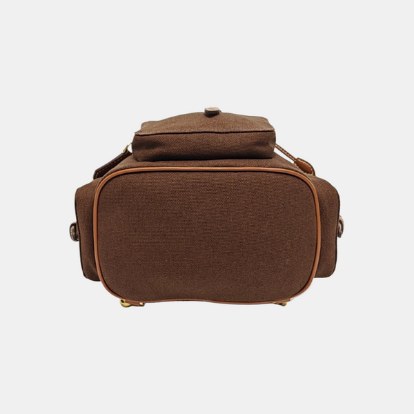 Fabric Backpack Brown