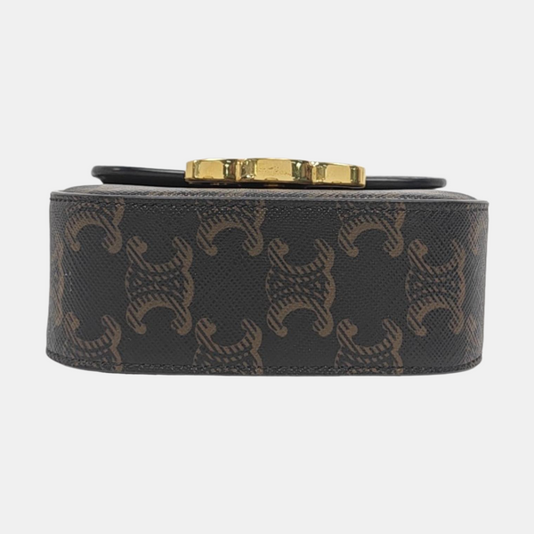 Authenticated pre-owned TRIOMPHE Mini Coated Canvas Black - Crossbody Bag at Looply
