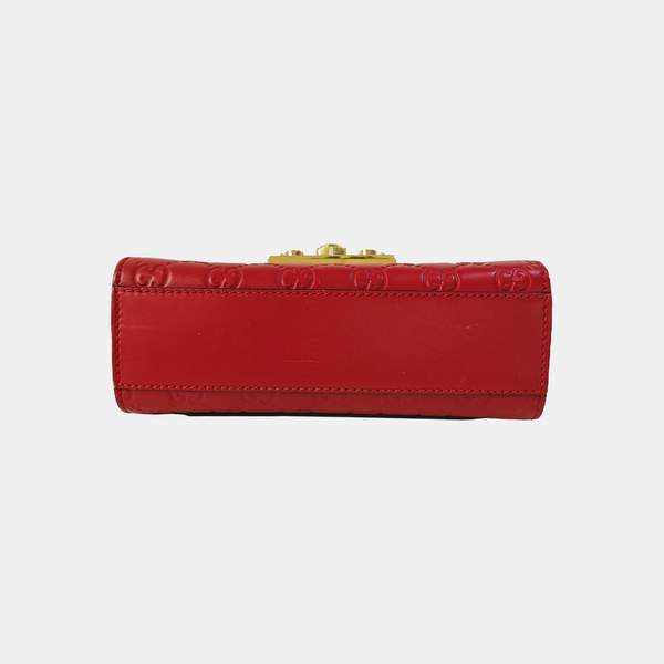 Padlock Small Monogram Calfskin Red