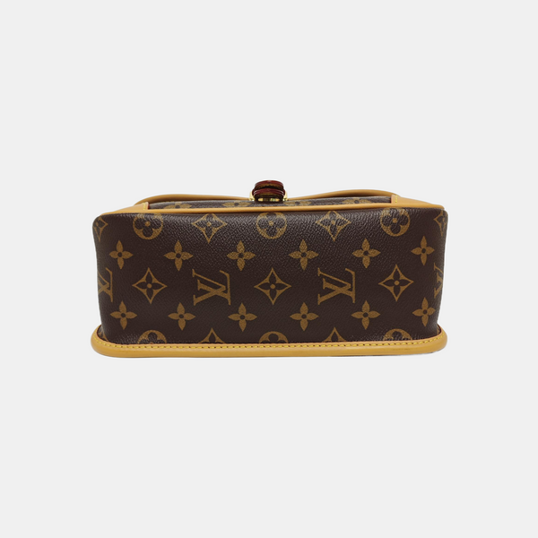 DIANE Monogram Coated Canvas Brown