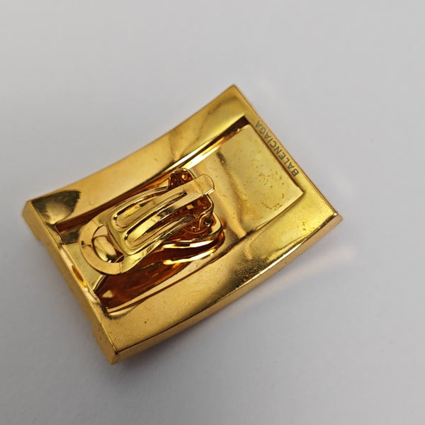 Metal Gold Clip On Earrings