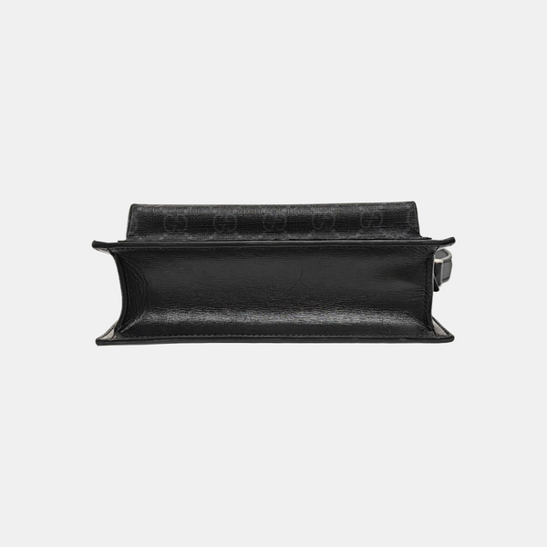GG Messenger Monogram Coated Canvas Black