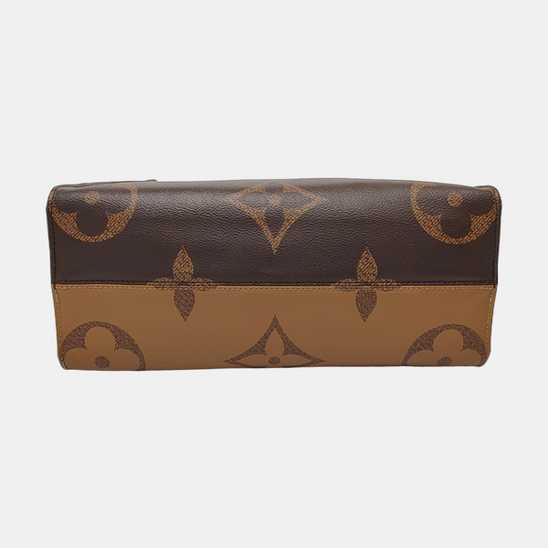 ONTHEGO MM Monogram Coated Canvas Brown