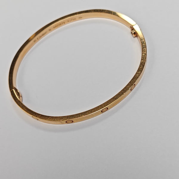 LOVE 18k Rose Gold Bangle
