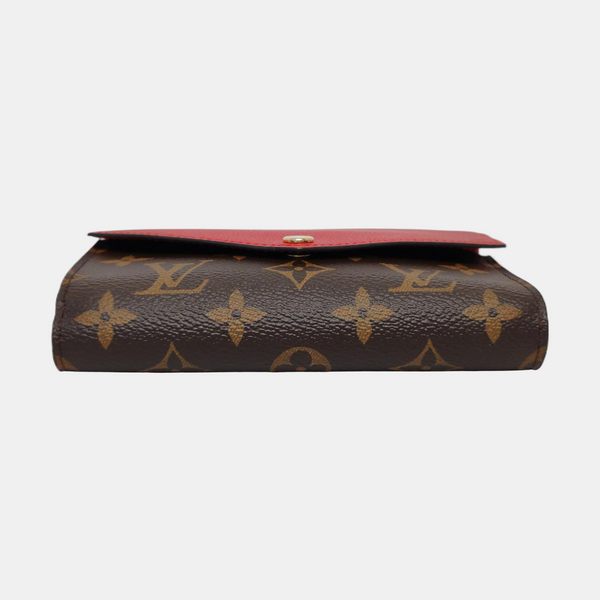 MARIE LOU Monogram Coated Canvas Brown Wallet