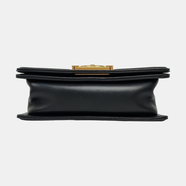 BOY CHANEL Small Quilted Calfskin Black