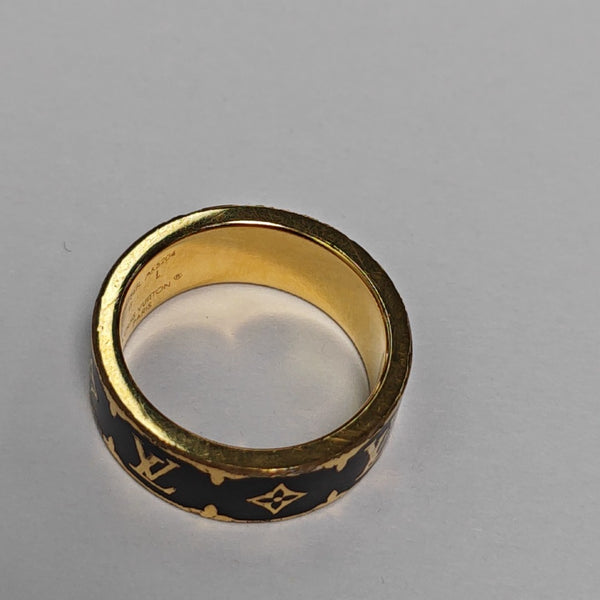 Metal Black Ring EU 56