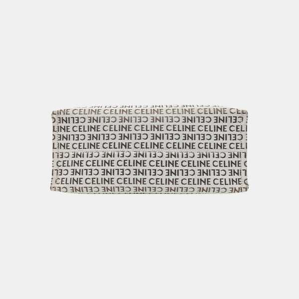 Fabric Top Handle Bag Large Beige