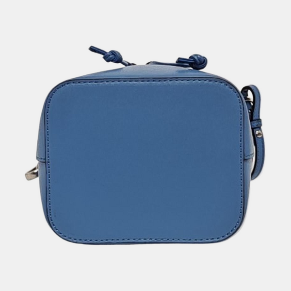 Authenticated pre-owned Mon Tresor Mini Calfskin Blue - Bucket Bag at Looply