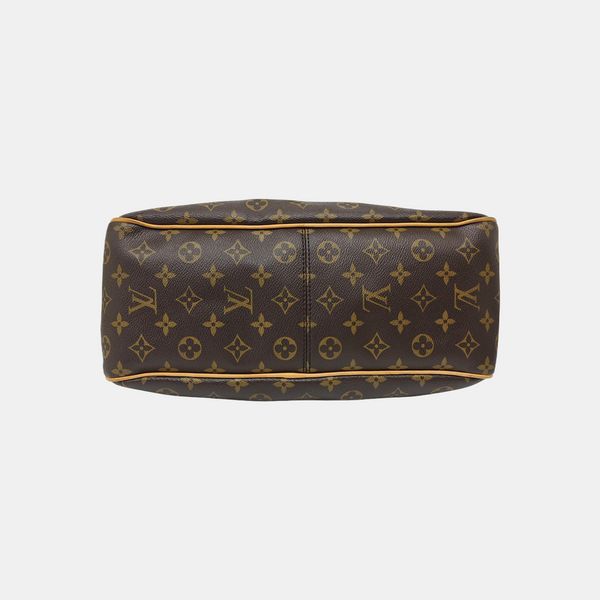 Monogram Coated Canvas Shoulder Bag Brown