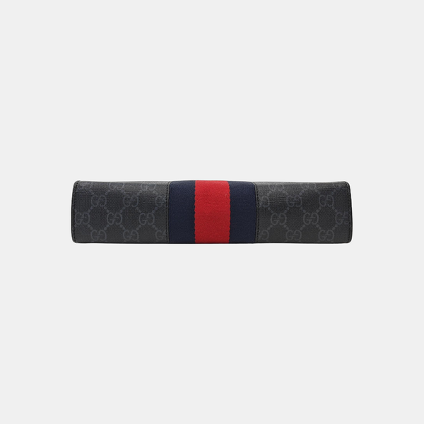 GG Supreme Monogram Coated Canvas Gray