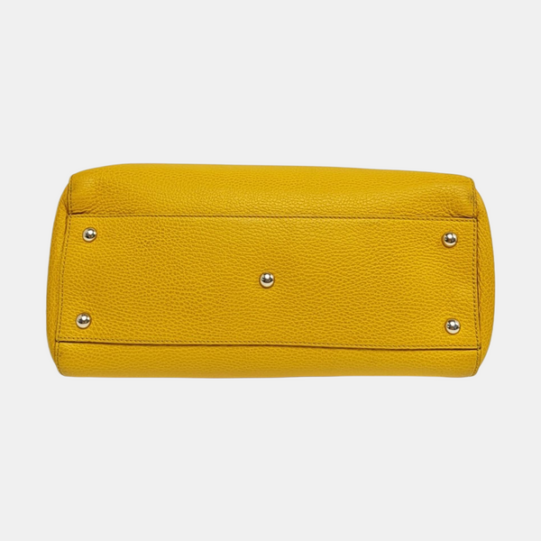 Calfskin Tote Bag Yellow
