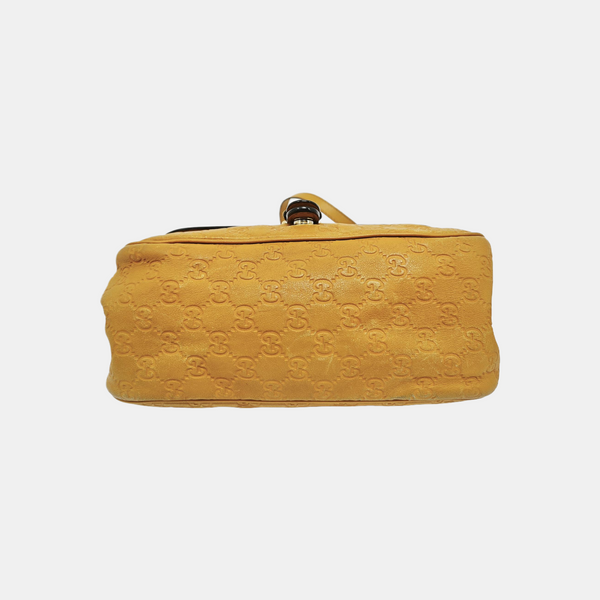 Monogram Calfskin Shoulder Bag Yellow