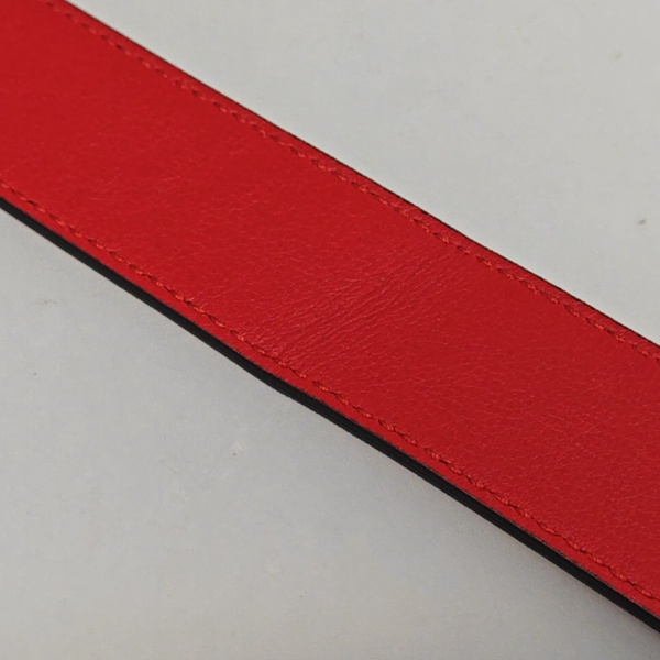 Leather Belt Red