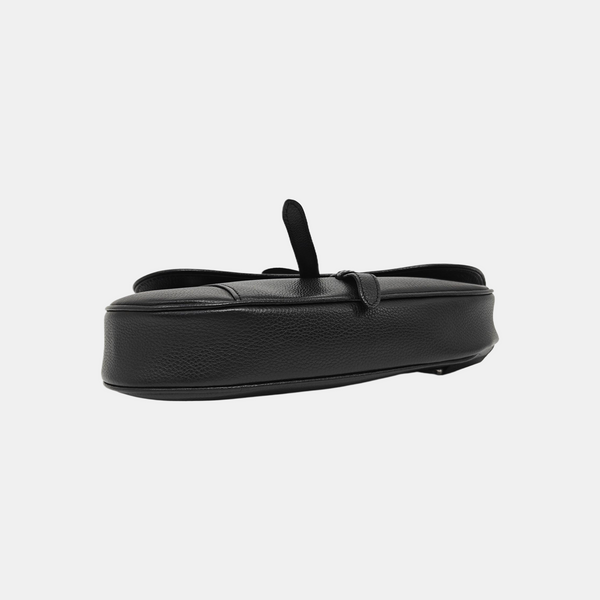 Saddle Medium Calfskin Black