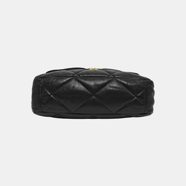 CHANEL 19 Maxi Quilted Lambskin Black
