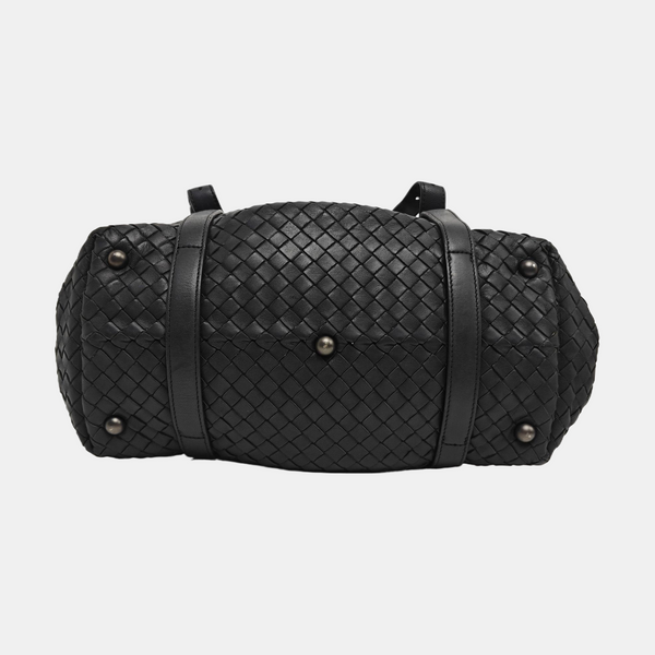 Lambskin Top Handle Bag Black
