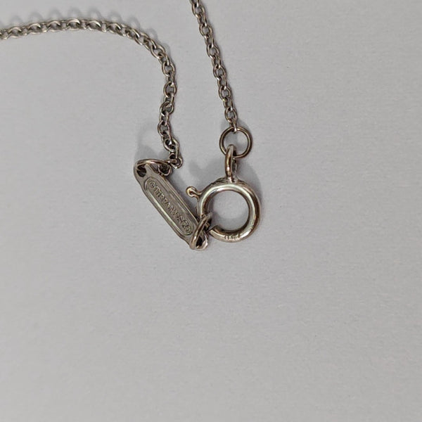 Tiffany Keys 18k White Gold Silver Necklace