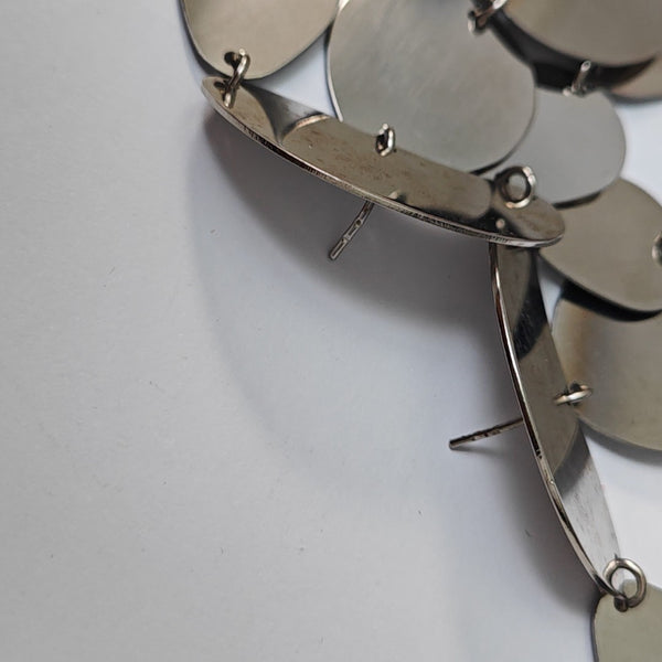Metal Silver Stud Earrings