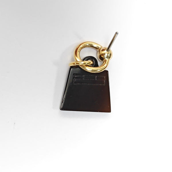Amulette Maroquinier Metal Red Stud Earrings