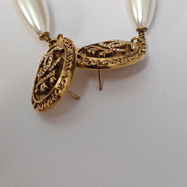 Metal Gold Stud Earrings