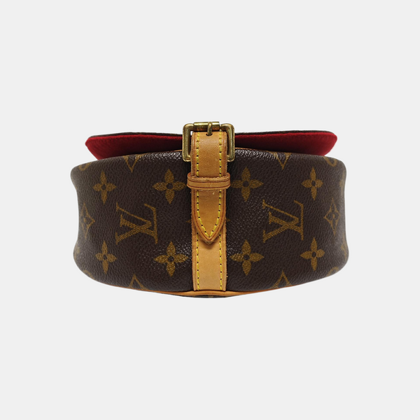 TAMBOURINE Monogram Coated Canvas Brown