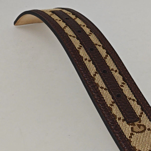 Coated Canvas Belt Beige