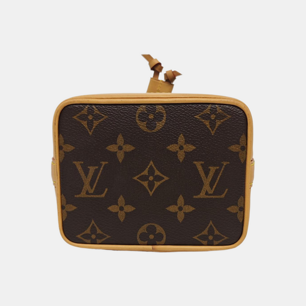 NOÉ Nano Monogram Coated Canvas Brown