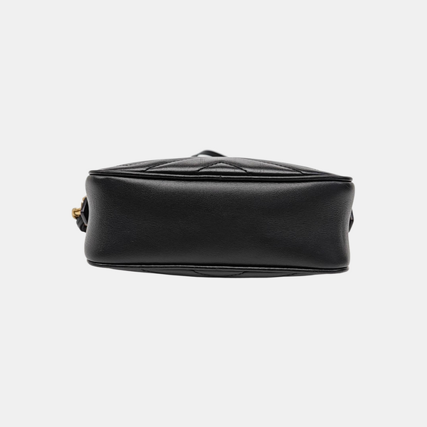 GG Marmont Mini Quilted Calfskin Black