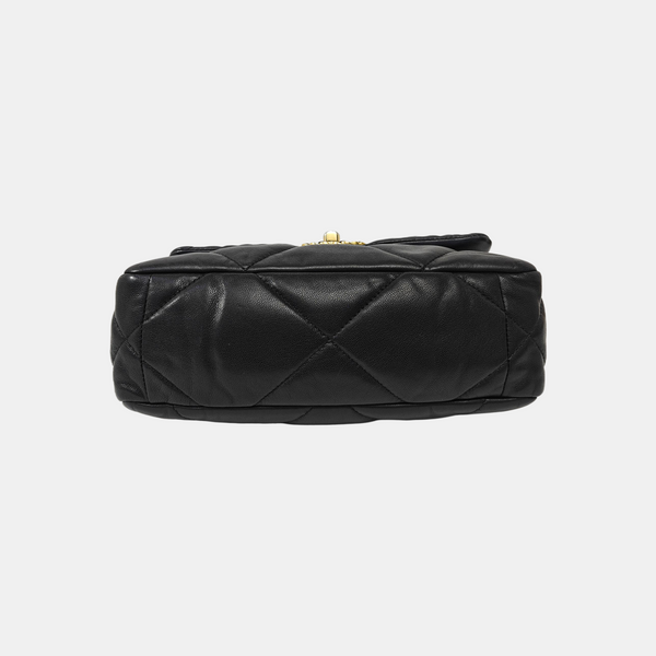 CHANEL 19 Quilted Lambskin Black